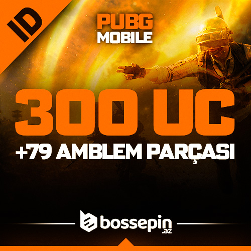 PUBGM 300 UC + 79 Amblem Parçası